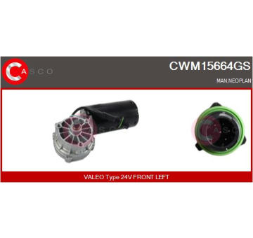Motor stieračov CASCO CWM10105AS