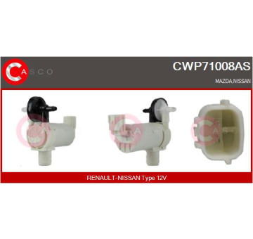 Vodní čerpadlo ostřikovače, čistění skel CASCO CWP71008AS