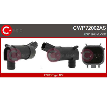 Vodní čerpadlo ostřikovače, čistění skel CASCO CWP72002AS