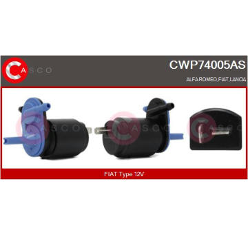 Vodní čerpadlo ostřikovače, čistění skel CASCO CWP74005AS