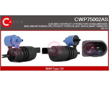 Vodní čerpadlo ostřikovače, čistění skel CASCO CWP75002AS