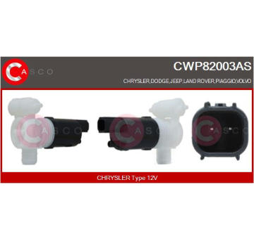 Vodní čerpadlo ostřikovače, čistění skel CASCO CWP82003AS