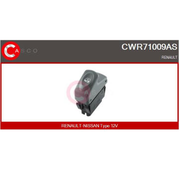 Spínač, zvedací zařízení oken CASCO CWR71009AS