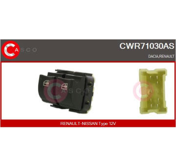 Spínač, zvedací zařízení oken CASCO CWR71030AS