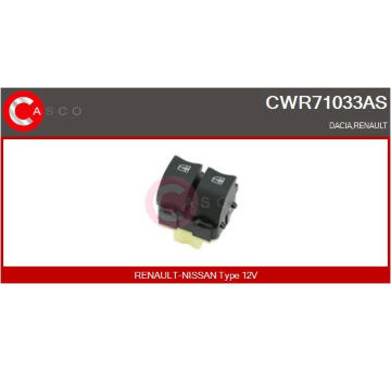 Spínač, zvedací zařízení oken CASCO CWR71033AS