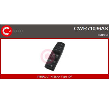 Spínač, zvedací zařízení oken CASCO CWR71036AS