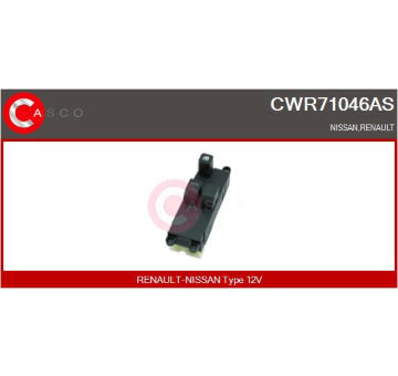 Spínač, zvedací zařízení oken CASCO CWR71046AS