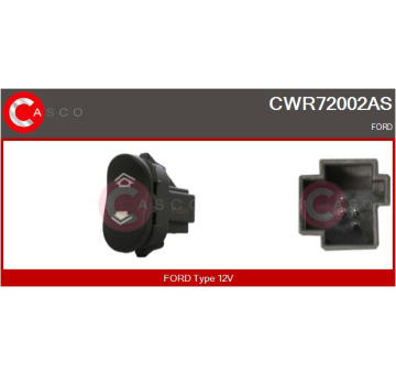 Spínač, zvedací zařízení oken CASCO CWR72002AS