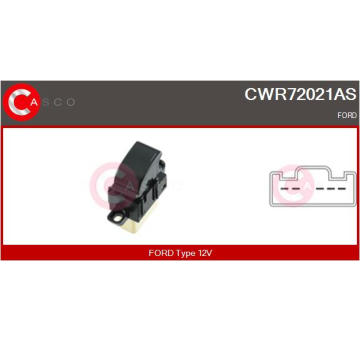 Spínač, činnost parkovací brzdy CASCO CIT70200AS