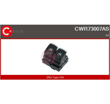Spínač, zvedací zařízení oken CASCO CWR73007AS