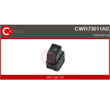 Spínač, zvedací zařízení oken CASCO CWR73011AS