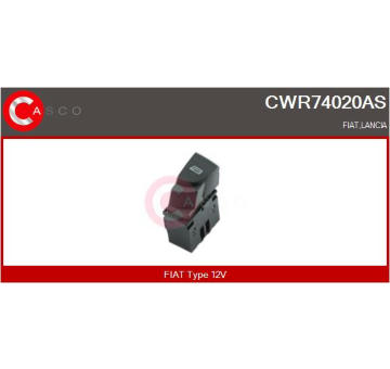 Spínač, zvedací zařízení oken CASCO CWR74020AS