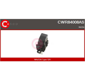 Spínač, zvedací zařízení oken CASCO CWR84008AS