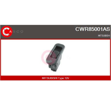 Spínač, zvedací zařízení oken CASCO CWR85001AS