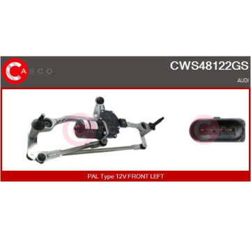 Rameno stierača skiel CASCO CWA74304AS