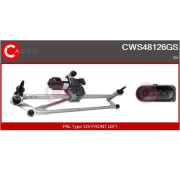 Rameno stierača skiel CASCO CWA74311AS