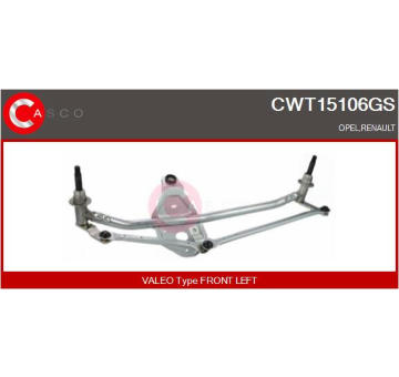 Tyčoví stěračů CASCO CWT15106GS