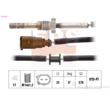 Cidlo, teplota vyfukovych plynu EPS 1.220.075