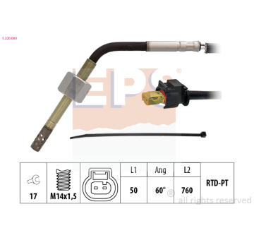 Snímač teploty výfukových plynov EPS 1.220.080