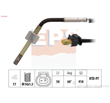 Snímač teploty výfukových plynov EPS 1.220.083