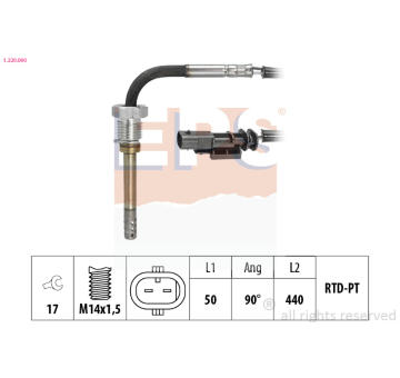 Snímač teploty výfukových plynov EPS 1.220.090