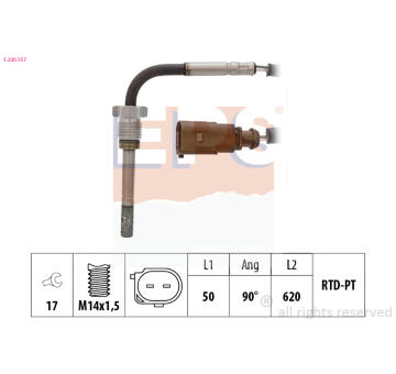 Cidlo, teplota vyfukovych plynu EPS 1.220.157
