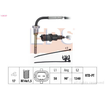 Cidlo, teplota vyfukovych plynu EPS 1.220.237