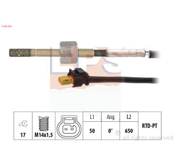 Cidlo, teplota vyfukovych plynu EPS 1.220.304
