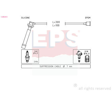Sada zapaľovacích káblov EPS 1.499.013