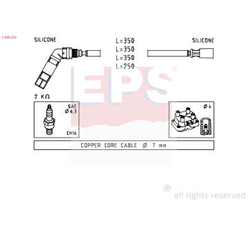 Sada zapaľovacích káblov EPS 1.499.232