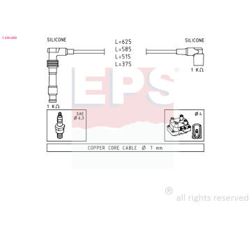 Sada kabelů pro zapalování EPS 1.500.688