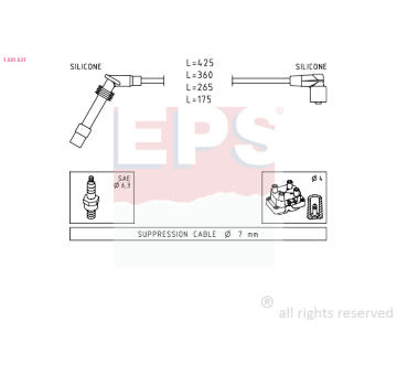 Sada kabelů pro zapalování EPS 1.501.531