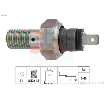 Olejový tlakový spínač EPS 1.800.004