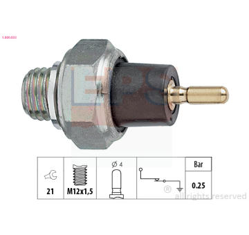 Olejový tlakový spínač EPS 1.800.033