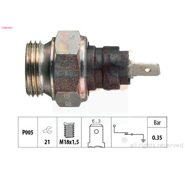 Olejový tlakový spínač EPS 1.800.034