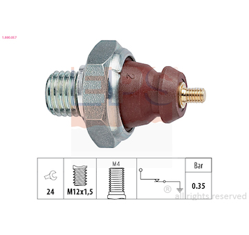 Olejový tlakový spínač EPS 1.800.057