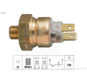 Teplotný spínač kontrolky teploty chladenia EPS 1.840.080