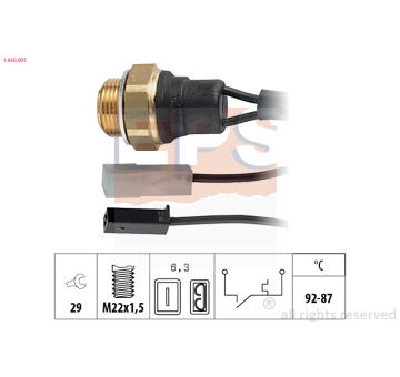 Teplotný spínač ventilátora chladenia EPS 1.850.001