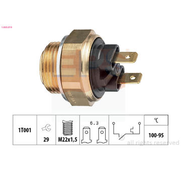 Teplotní spínač, větrák chladiče EPS 1.850.019