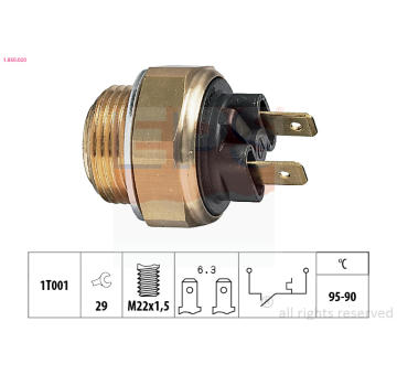 Teplotní spínač, větrák chladiče EPS 1.850.020