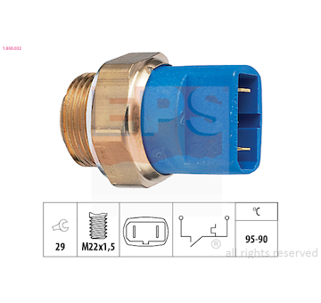 Teplotní spínač, větrák chladiče EPS 1.850.032