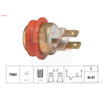 Teplotní spínač, větrák chladiče EPS 1.850.042