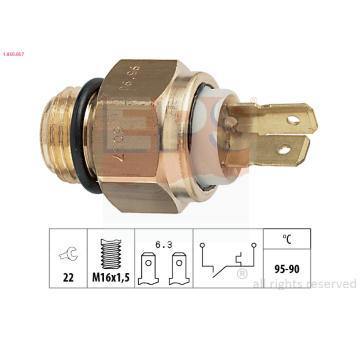 Teplotný spínač ventilátora chladenia EPS 1.850.057
