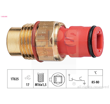 Teplotní spínač, větrák chladiče EPS 1.850.095