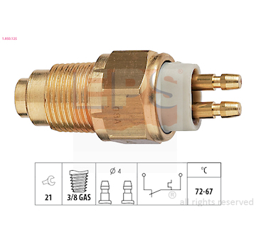 Teplotní spínač, větrák chladiče EPS 1.850.125