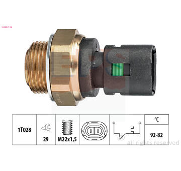 Teplotní spínač, větrák chladiče EPS 1.850.128