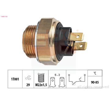 Teplotní spínač, větrák chladiče EPS 1.850.134