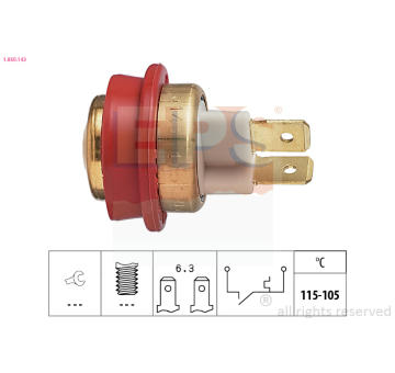 Teplotní spínač, větrák chladiče EPS 1.850.143