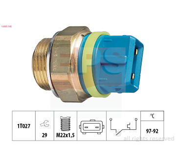 Teplotný spínač ventilátora chladenia EPS 1.850.145