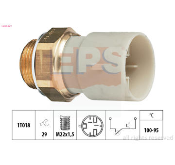 Teplotní spínač, větrák chladiče EPS 1.850.147